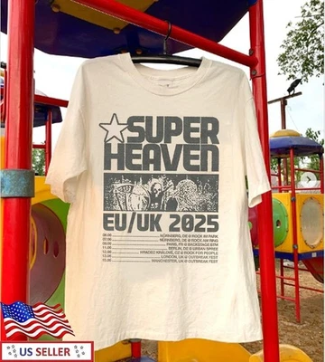 Camiseta de algodón blanca Superheaven Band EU UK Tour 2025 tallas completas S-5XL FN1774 Foto 1 de 3
