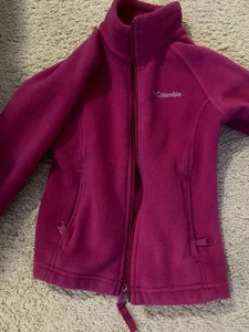 Columbia Fleece Pink Jacket Little Girls Size XS - Picture 1 of 6
