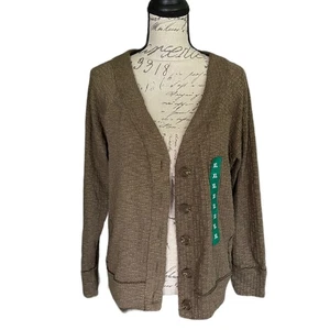 Two By Vince Camuto Cotton Blend Green Button Front Jacket Size X-large - Picture 1 of 4