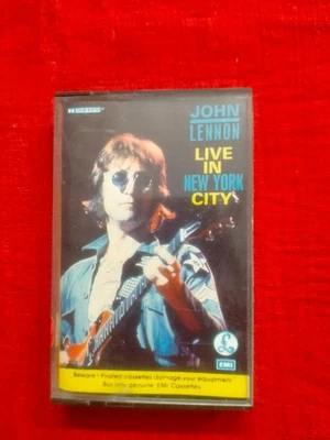 John Lennon Live In New York City RARE orig Cassette tape INDIA indian - Image 1 of 4