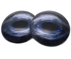 Paar Blauwal inspirierte Glasaugen Schmuck Puppe Taxidermie Flatback Cabochons - Bild 1 von 13