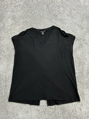 Camiseta sin mangas Athleta para mujer grande negra de algodón elástica espalda abierta ocio correr Foto 1 de 4