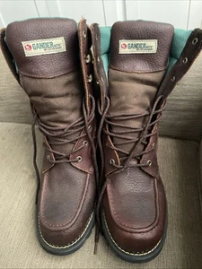 Gander Mountain Mens Brown Leather Lace-Up Hunting Boots Size 10 NWOT - Picture 1 of 5