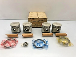 4 X Piston With Pin & Ring 20183 STD 77.00 mm Fits Mazda 323 B6 Ford Laser 1.6L - Picture 1 of 12