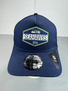 New Era Seattle Seahawks A-Frame Hex Flow 9FORTY Mütze Cap Snapback verstellbar NEU - Bild 1 von 9
