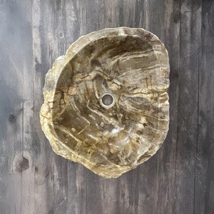 Bathroom Counter Top Petrified Wood Vanity Vessel Basin Sink PWS 09 - Picture 1 of 5