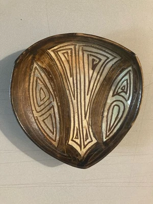 Belle Coupelle Terre Cuite Vallauris Alexandre Kostanda Motif Abstrait Ceramique - Photo 1/4