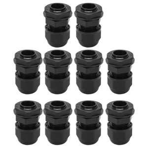 `10Pcs Cable Glands Pg Type Pa Nylon Ip68 Waterproof Cord Grip For Electric - Photo 1/12