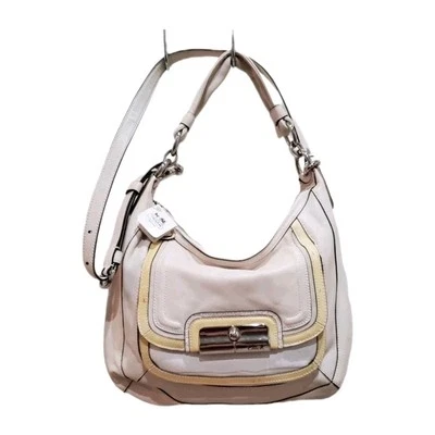 Coach Kristin Spectator Bolso de Mano Cuero Hobo Bolso de Hombro Y2k Nuevo Blanco Foto 1 de 4