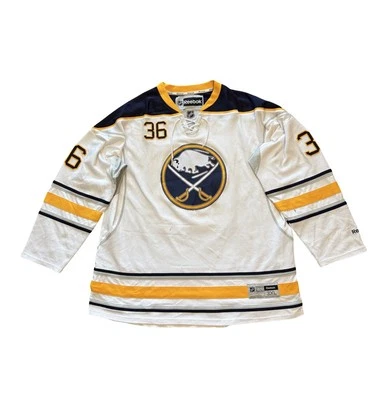 Reebok Buffalo Sabres White Lace Up Hockey Jersey Walker #36 Men's Size 3XL - Image 1 of 4
