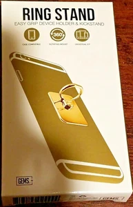 Gems Universal Ring Stand Easy Grip Cell Phone Device Holder Kickstand GOLD/SILV - Picture 1 of 5