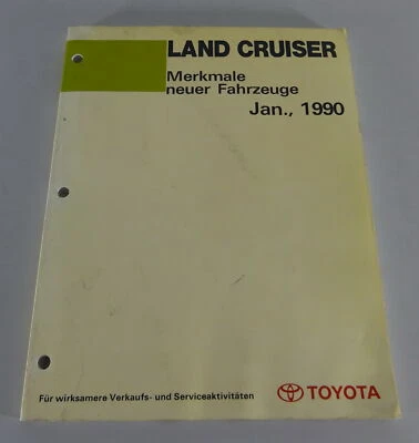 Características Nuevo Fahrezeuge Toyota Land Cruiser Vagón Stand 01/1990 - Imagen 1 de 4