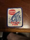 Vtg Penn Reels Catch Fish Fishing Reel Walleye Pike Cloth Patch New NOS 1980s