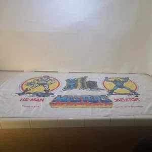 MOTU 1983 MASTERS OF THE UNIVERSE HE-MAN SKELETOR GIANT BEACH TOWEL BY FRANCO - Picture 1 of 10