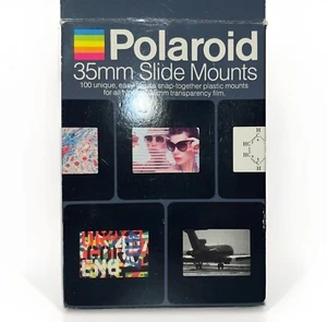 Vintage Audio Visual 35mm Snap-together SLIDE MOUNTS Polaroid Box mit 100 Kunststoff - Bild 1 von 4