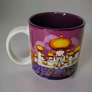 Disney Aladdin Coffee Mug Genie Jafar Jasmin Abu The Sultan Vintage Classic - Picture 1 of 6