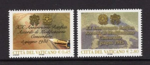 VATICAN CITY 2005 SCOTT NH 1301-02 Concordat with Italy Map Pen  - FreeUSAShip - Picture 1 of 1