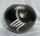 Vase à boule en céramique post-moderne poterie américaine vintage Doug Irish-Hosler années 1980