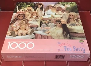 The Dolls Tea Party SPRINGBOK 1000 Piece Jigsaw Puzzle 24" x30" Sealed Hallmark - Picture 1 of 3