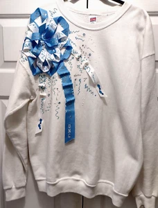 Sudadera UNC. Talla: XL 50% algodón/50% poliéster. Con cintas y lazo. Hecho en Estados Unidos - Imagen 1 de 12
