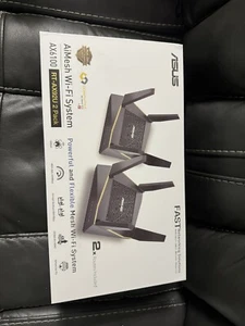 Asus AX6100 Dual-Band WiFi 6 Gaming Streaming Mesh Router RT-AX92U Two pack - Picture 1 of 5