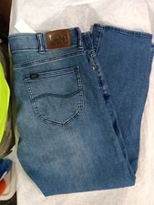 Lee Mens Straight Leg Jeans,  Size 36x29  Blue 032boxBae
