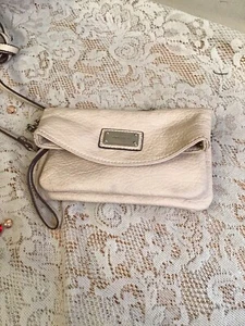 Nine West Folding Crossbody Clutch Wristlet - Fold Over- Ivory / Cream - Picture 1 of 8