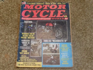 1969 Motor Cycle Motorcycle Magazine Mach III Mammoth IV Bid Daddy Roth Candywag - Picture 1 of 4