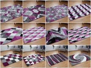 Soft Shaggy Rugs For Living Room Clearance Budget Cheap Rugs 5cm Shaggy Pile - Picture 1 of 17