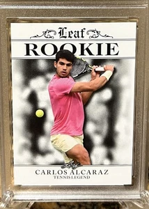 CARLOS ALCARAZ RC 2023 LEAF ROOKIE ACHIEVEMENT #RA-14 Tennis Legend. Mint! - Picture 1 of 2