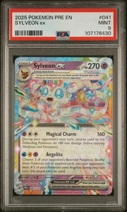 2025 POKEMON PRE EN-PRISMATIC EVOLUTIONS #041 SYLVEON EX PSA 9 - Picture 1 of 3