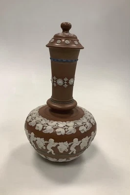 Doulton Silicon Lambeth Vase Mit Deckel Misst 28Cm / 11,02 Zoll - Bild 1 von 4