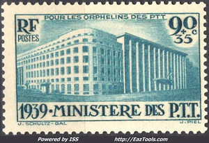 FRANCE AU PROFIT DES ORPHELINS DES PTT N° 424 NEUF * AVEC CHARNIERE  - Picture 1 of 2