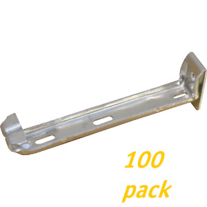 100 Aluminum Gutter Hangers 5" Brackets RWS Hangrite STRONG💪 Channel formed 