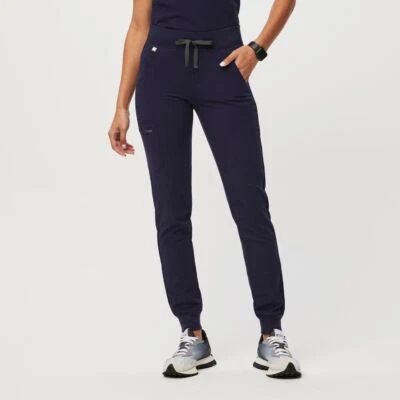 NOVA CALÇA JOGGER FIGS Zamora azul marinho regular p pequena M média feminina nova com etiquetas - Imagem 1 de 4