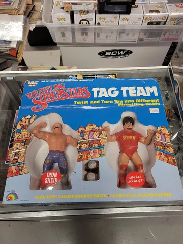 Vintage LJN WWF Wrestling Superstars Tag Team Iron Sheik And Nikolai Volkoff Cover