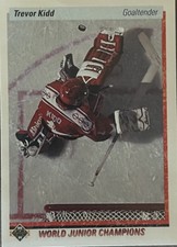 Trevor Kidd 1990-91 Upper Deck Team Canada WJC hockey card (#463 - RC)