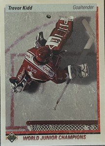 Trevor Kidd 1990-91 Upper Deck Team Canada WJC hockey card (#463 - RC)