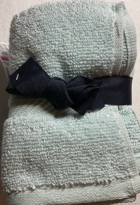 NAUTICA HOME PAÑOS (4) AZUL CLARO 100% ALGODÓN 12 X 12 NUEVOS CON ETIQUETAS Foto 1 de 2