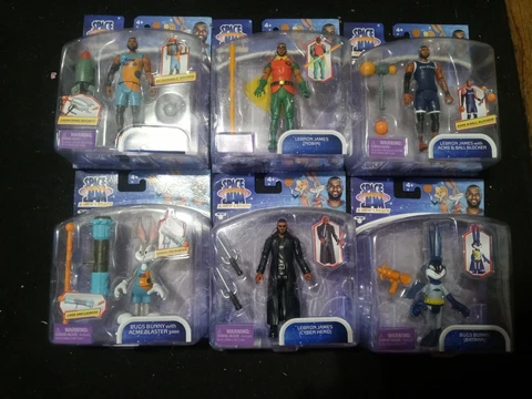 Space Jam A New Legacy Action Figure Toy Set 6 figure Lot Cover