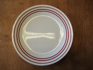 Corelle RUBY RED BEADS Dinner Plate 10 1/4" Band & Beads 1 ea - Picture 1 of 2