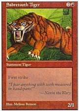 Sabretooth Tiger X4 (5th Edition) MTG (NM) *CCGHouse* Magic