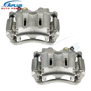 Par de 2 pinzas de freno de disco con soporte para Ford F-250 F-350 Super Duty 05-12 delanteras - Imagen 1 de 9