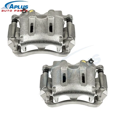 Par de 2 pinzas de freno de disco con soporte para Ford F-250 F-350 Super Duty 05-12 delanteras Foto 1 de 4