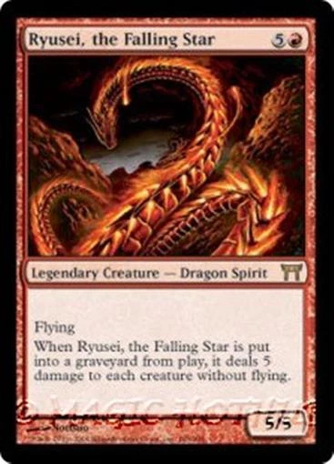 RYUSEI, THE FALLING STAR Champions of Kamigawa MTG Red Creature — Dragon RARE - Image 1 of 1