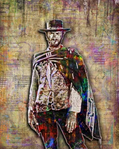 CLINT EASTWOOD 8x12in Poster, Clint The Good The Bad And The Ugly Free Shipping - Picture 1 of 5