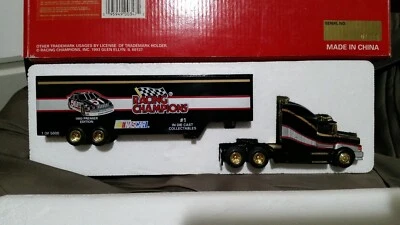 Racing Champions-Nascar-1ª Producción-Banco Transportador 1/64-Cabina Diecast y Remolque Foto 1 de 4