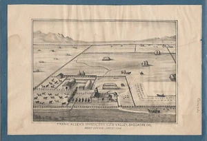 1880-90 Print Frank Allen's Ranch Crestone San Luis Valley Saguache Co Colorado - Picture 1 of 3