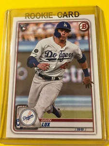 🔥🔥2020 Bowman GAVIN LUX ROOKIE Paper Base RC #71 Los Angeles Dodgers - Picture 1 of 2