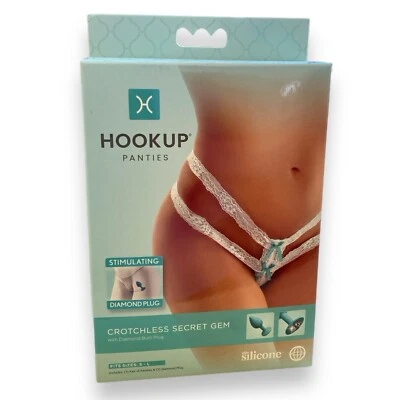 Hookup Panties Erotische String Panties für Frauen Weiß, Gr. S-L - Bild 1 von 2